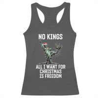 No Kings Racerback Tank Top All I Want For Christmas Is Freedom - Wonder Print Shop