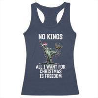 No Kings Racerback Tank Top All I Want For Christmas Is Freedom - Wonder Print Shop