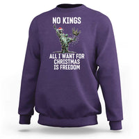 No Kings Sweatshirt All I Want For Christmas Is Freedom - Wonder Print Shop
