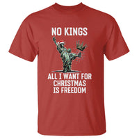 No Kings T Shirt All I Want For Christmas Is Freedom - Wonder Print Shop