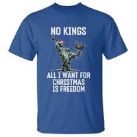 No Kings T Shirt All I Want For Christmas Is Freedom - Wonder Print Shop