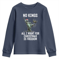 No Kings Youth Sweatshirt All I Want For Christmas Is Freedom - Wonder Print Shop