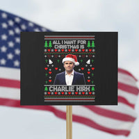 Charlie Kirk Christmas Protest Sign Freedom Memorial Patriotic Christian Xmas - Wonder Print Shop