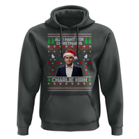 Charlie Kirk Christmas Hoodie Freedom Memorial Patriotic Christian Xmas - Wonder Print Shop