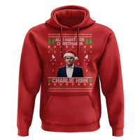 Charlie Kirk Christmas Hoodie Freedom Memorial Patriotic Christian Xmas - Wonder Print Shop