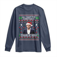 Charlie Kirk Christmas Long Sleeve Shirt Freedom Memorial Patriotic Christian Xmas - Wonder Print Shop