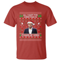 Charlie Kirk Christmas T Shirt Freedom Memorial Patriotic Christian Xmas - Wonder Print Shop