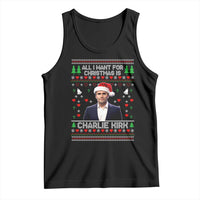 Charlie Kirk Christmas Tank Top Freedom Memorial Patriotic Christian Xmas - Wonder Print Shop
