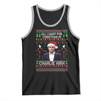 Charlie Kirk Christmas Tank Top Freedom Memorial Patriotic Christian Xmas - Wonder Print Shop