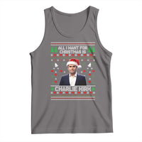 Charlie Kirk Christmas Tank Top Freedom Memorial Patriotic Christian Xmas - Wonder Print Shop