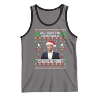 Charlie Kirk Christmas Tank Top Freedom Memorial Patriotic Christian Xmas - Wonder Print Shop