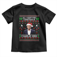 Charlie Kirk Christmas Toddler T Shirt Freedom Memorial Patriotic Christian Xmas - Wonder Print Shop