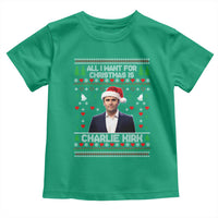 Charlie Kirk Christmas Toddler T Shirt Freedom Memorial Patriotic Christian Xmas - Wonder Print Shop