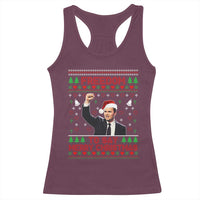 Charlie Kirk Christmas Racerback Tank Top Freedom To Say Merry Christmas - Wonder Print Shop