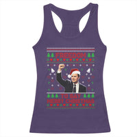 Charlie Kirk Christmas Racerback Tank Top Freedom To Say Merry Christmas - Wonder Print Shop
