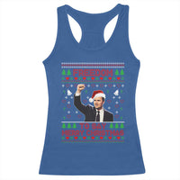 Charlie Kirk Christmas Racerback Tank Top Freedom To Say Merry Christmas - Wonder Print Shop