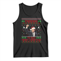 Charlie Kirk Christmas Tank Top Freedom To Say Merry Christmas - Wonder Print Shop