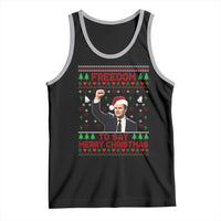 Charlie Kirk Christmas Tank Top Freedom To Say Merry Christmas - Wonder Print Shop