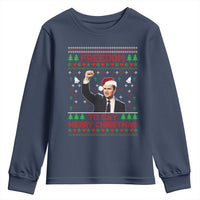 Charlie Kirk Christmas Youth Sweatshirt Freedom To Say Merry Christmas - Wonder Print Shop