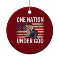 Charlie Kirk Christian Ceramic Ornament One Nation Under God Patriotic Faith - Wonder Print Shop
