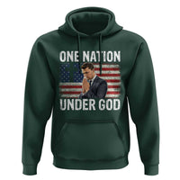 Charlie Kirk Christian Hoodie One Nation Under God Patriotic Faith - Wonder Print Shop