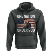 Charlie Kirk Christian Hoodie One Nation Under God Patriotic Faith - Wonder Print Shop