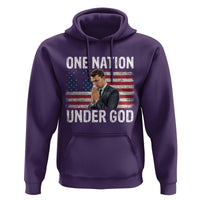 Charlie Kirk Christian Hoodie One Nation Under God Patriotic Faith - Wonder Print Shop