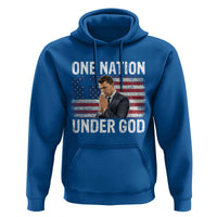 Charlie Kirk Christian Hoodie One Nation Under God Patriotic Faith - Wonder Print Shop