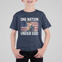 Charlie Kirk Christian T Shirt For Kid One Nation Under God Patriotic Faith - Wonder Print Shop