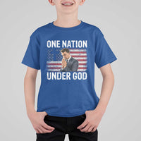 Charlie Kirk Christian T Shirt For Kid One Nation Under God Patriotic Faith - Wonder Print Shop