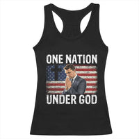 Charlie Kirk Christian Racerback Tank Top One Nation Under God Patriotic Faith - Wonder Print Shop