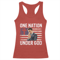 Charlie Kirk Christian Racerback Tank Top One Nation Under God Patriotic Faith - Wonder Print Shop