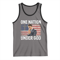 Charlie Kirk Christian Tank Top One Nation Under God Patriotic Faith - Wonder Print Shop