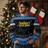 67 Six Seven Meme Hanukkah Ugly Sweater Funny Dreidel Chanukkah - Wonder Print Shop