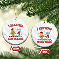 67 Six Seven Christmas Meme Ceramic Ornament I Survived Days Of School - Wonder Print Shop