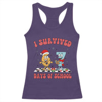 67 Six Seven Christmas Meme Racerback Tank Top I Survived Days Of School - Wonder Print Shop