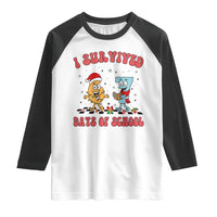67 Six Seven Christmas Meme Raglan Shirt I Survived Days Of School - Wonder Print Shop