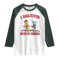 67 Six Seven Christmas Meme Raglan Shirt I Survived Days Of School - Wonder Print Shop