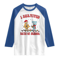 67 Six Seven Christmas Meme Raglan Shirt I Survived Days Of School - Wonder Print Shop