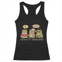 67 Six Seven Christmas Meme Racerback Tank Top Funny Frog Christmas Xmas - Wonder Print Shop