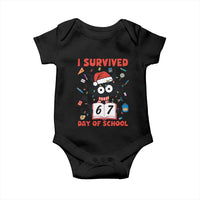 I Survived 67 Days Of School Cat Meme Baby Onesie Funny Christmas Six Seven Meme - Wonder Print Shop