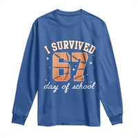 67 Six Seven Meme Long Sleeve Shirt I Survived Days Of School - Wonder Print Shop
