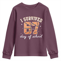 67 Six Seven Meme Youth Sweatshirt I Survived Days Of School - undefined