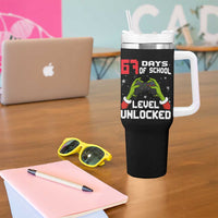 67 Six Seven Christmas Meme Tumbler With Handle Funny Elf Hand Video Game Xmas - Wonder Print Shop