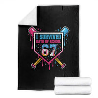 I Survived 67 Days Of School Baseball Ice Cream Throw Blanket Funny Christmas Six Seven Meme - Wonder Print Shop
