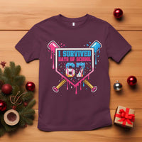 I Survived 67 Days Of School Baseball Ice Cream T Shirt Funny Christmas Six Seven Meme - Wonder Print Shop