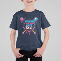 I Survived 67 Days Of School Baseball Ice Cream T Shirt For Kid Funny Christmas Six Seven Meme - Wonder Print Shop