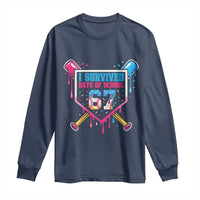 I Survived 67 Days Of School Baseball Ice Cream Long Sleeve Shirt Funny Christmas Six Seven Meme - Wonder Print Shop
