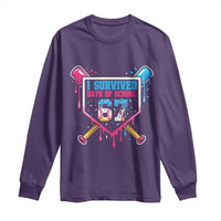 I Survived 67 Days Of School Baseball Ice Cream Long Sleeve Shirt Funny Christmas Six Seven Meme - Wonder Print Shop