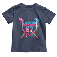 I Survived 67 Days Of School Baseball Ice Cream Toddler T Shirt Funny Christmas Six Seven Meme - Wonder Print Shop